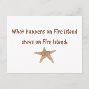 Carte Postale Que se passe-t-il sur Fire Island