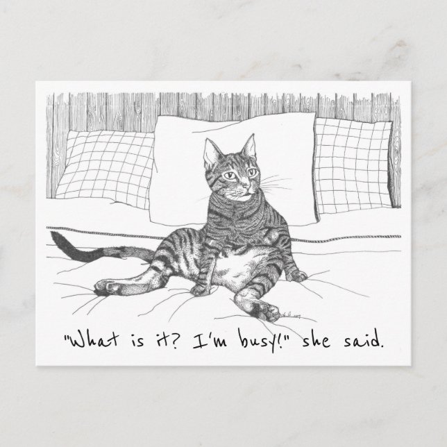 carte postale: "Que veux-tu?" (Lily) (Devant)