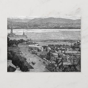 Carte Postale Québec, Canada, Terrasse Dufferin, vers 1875