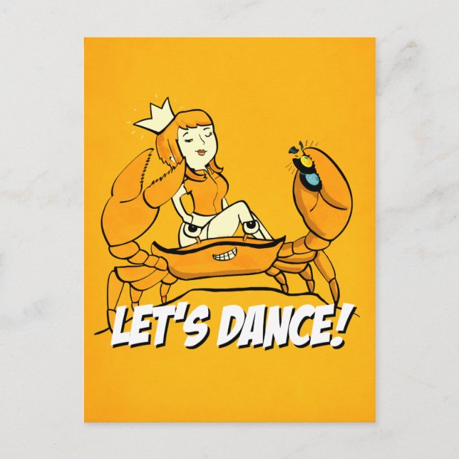 Carte Postale Queen Crab Reggae Girl (Devant)