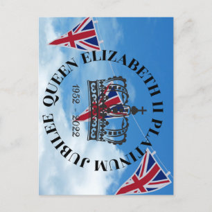 Carte postale Queen Elizabeth II Platinum Jubilee