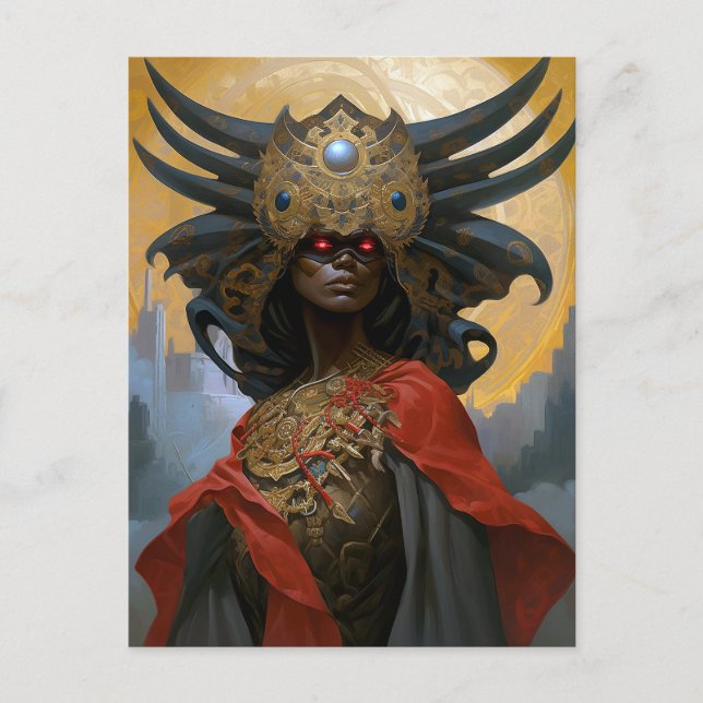 Carte Postale Queen Goddess Imaginaire Art (Devant)