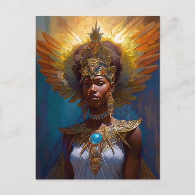 Carte Postale Queen Goddess Imaginaire Art (Devant)