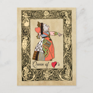 Carte Postale Queen of Hearts, Alice's Adventures in Wonderland
