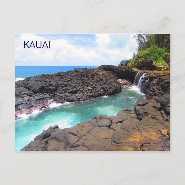 Carte Postale Queen's Bath, Kauai, Hawaii Postcard (Devant)