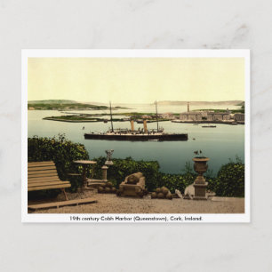 Carte Postale Queenstown du XIXe siècle - Cobh Harbour, Cork