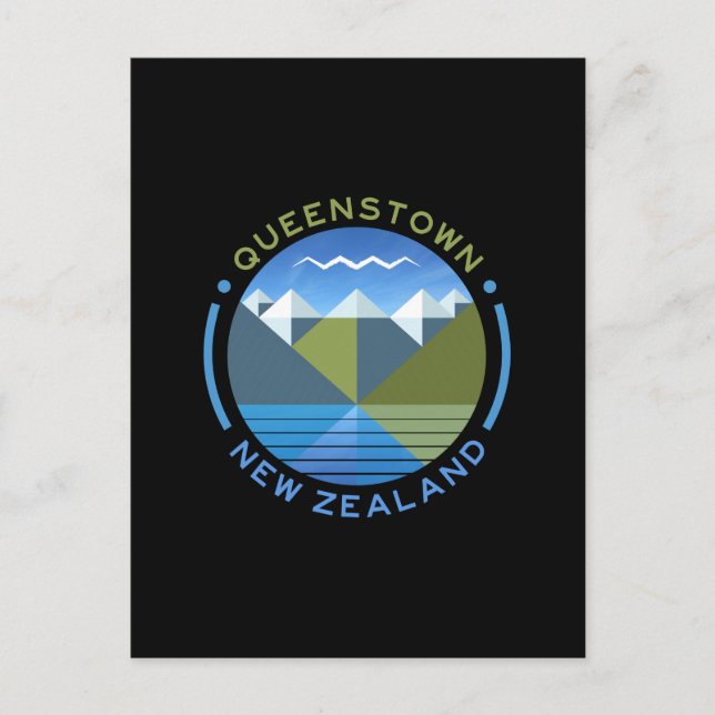 CARTE POSTALE QUEENSTOWN SOUTH ISLAND NEW ZEALAND POSTCARD (Devant)