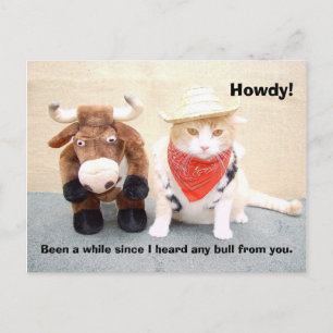 Carte Postale Quel est le dernier taureau ?