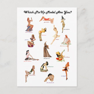 Carte Postale Quel modèle pin-up êtes-vous?