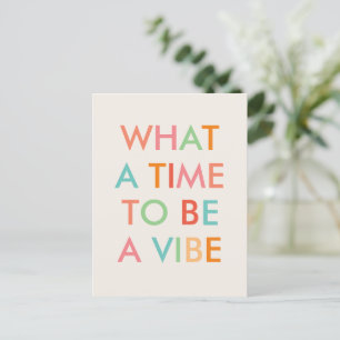 Carte Postale Quelle heure d'être une citation motivationnelle