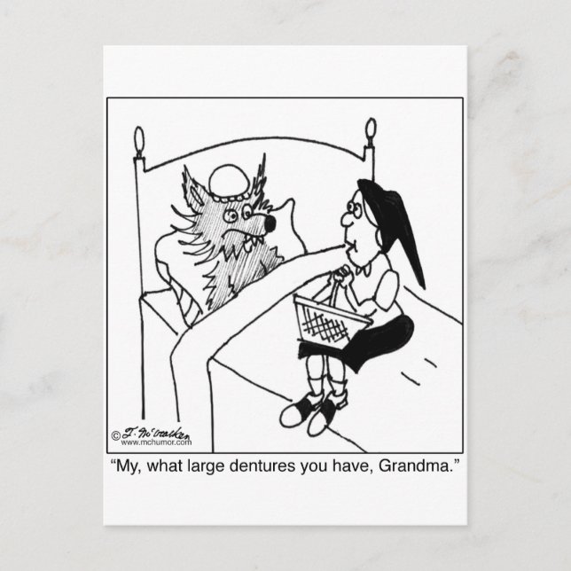 Carte Postale Quelles Grandes Dentures Vous Avez (Devant)