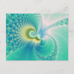 Carte Postale Quelque chose de poisson - Art fractal
