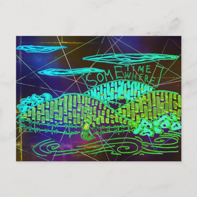 Carte Postale Quelque part / Parfois (Devant)