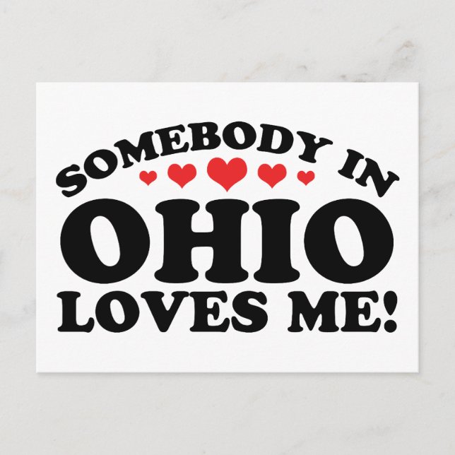 Carte Postale Quelqu'Un En Ohio M'Aime (Devant)
