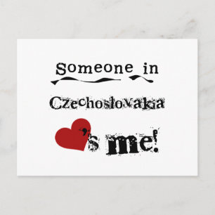 Carte Postale Quelqu'Un En Tchécoslovaquie M'Aime