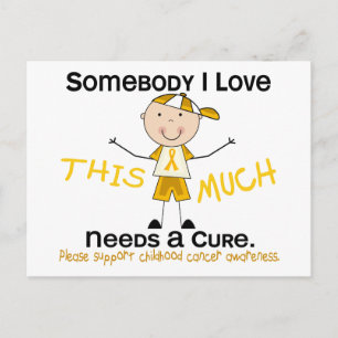 Carte Postale Quelqu'un que j'aime - Cancer de l'enfance (Garçon