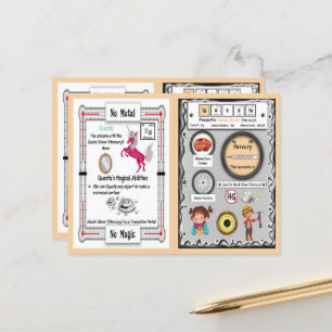 Carte Postale Questa - Mercury Horn Unicorn Game Card