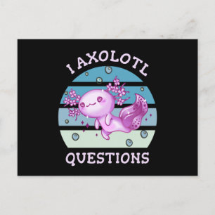 Carte Postale Questions axolotales