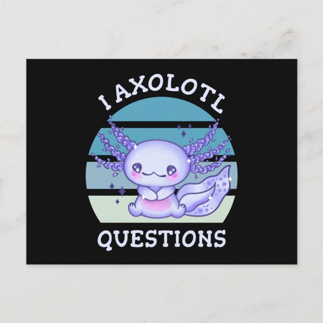 Carte Postale Questions axolotales (Devant)