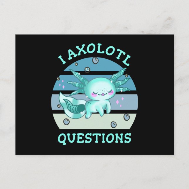 Carte Postale Questions axolotales (Devant)