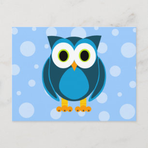 Carte Postale Qui ? Caricature de M. Owl