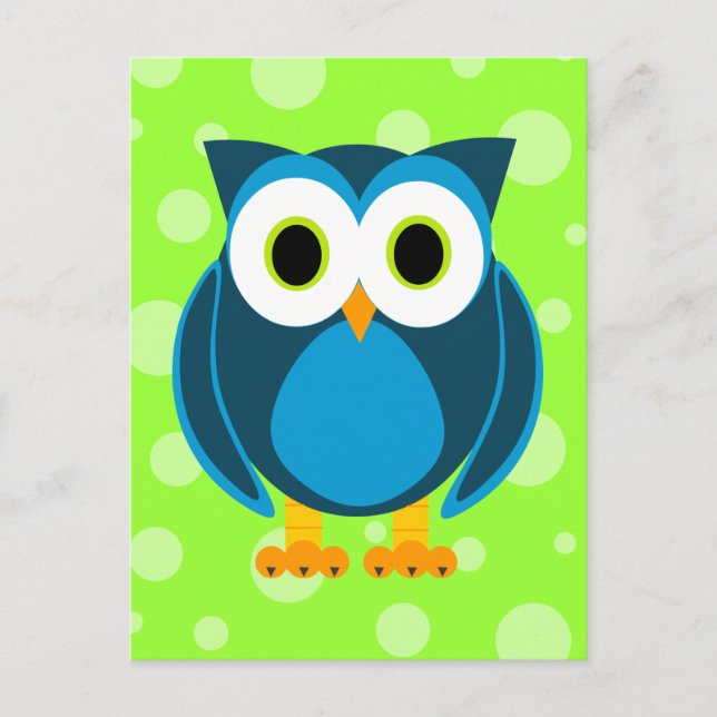 Carte Postale Qui ? Caricature de M. Owl (Devant)