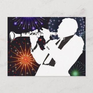 Carte Postale Qui est cet homme à la clarinette?