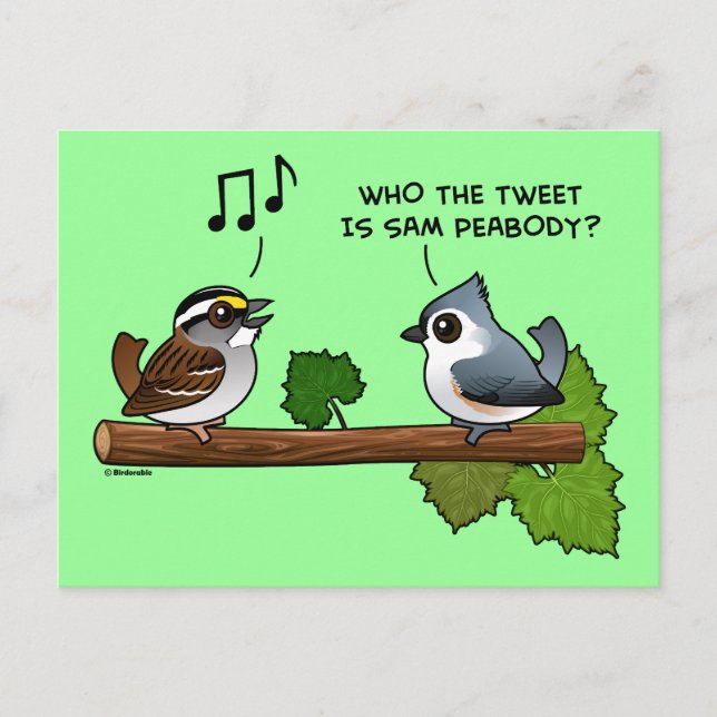 Carte Postale Qui est le Tweet ? (Devant)