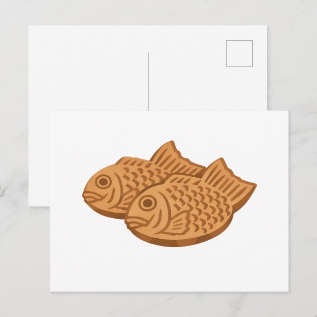 Carte Postale Quiet Icons – Japanese Taiyaki (Devant / Derrière)