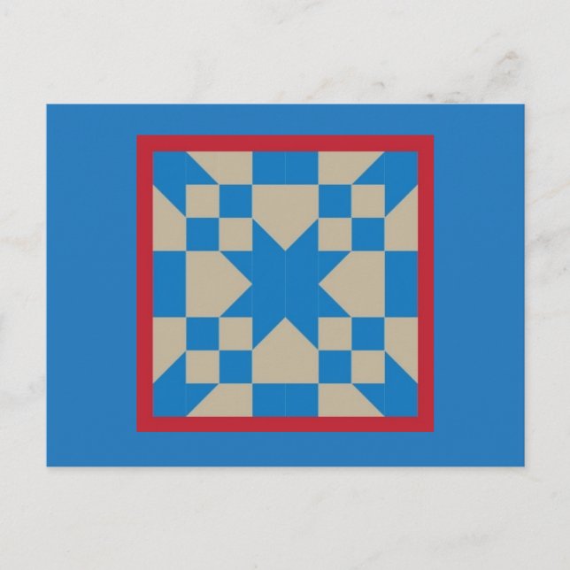 Carte postale Quilt - Route vers l'Oklahoma (Devant)