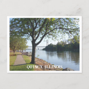 Carte Postale Quincy, Illinois, sur le Mississippi