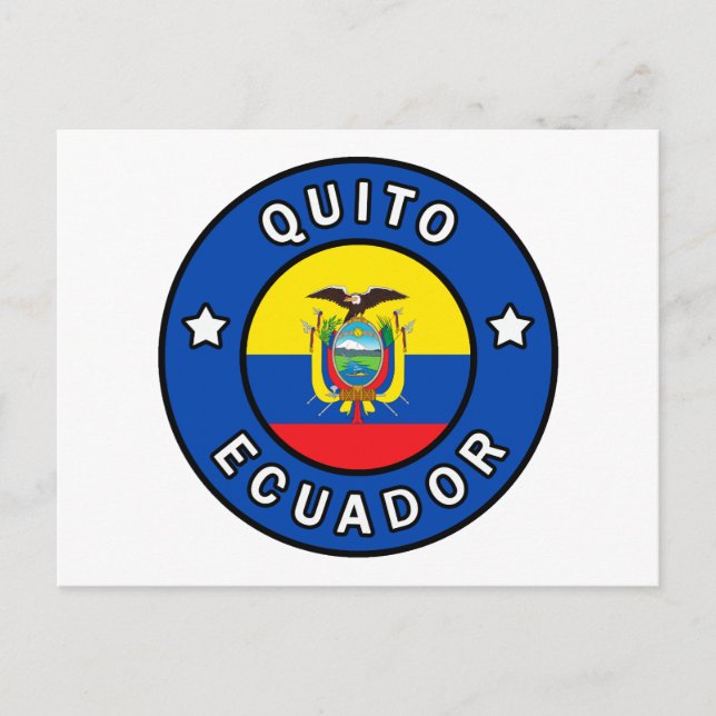 Carte Postale Quito Équateur (Devant)