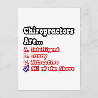 Carte Postale Quiz du chiropraticien...Joke
