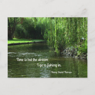 Carte Postale Quota about time and fishing.