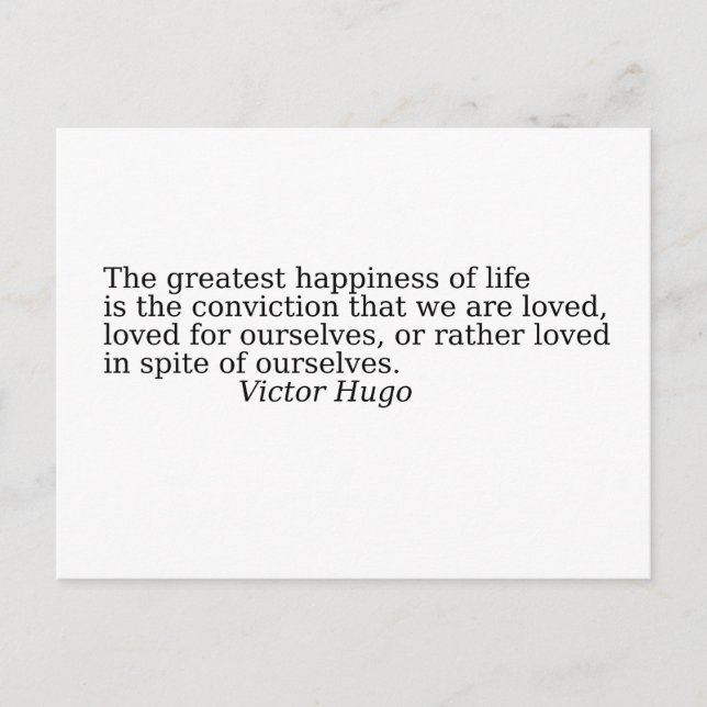 Carte Postale Quote about life (Devant)