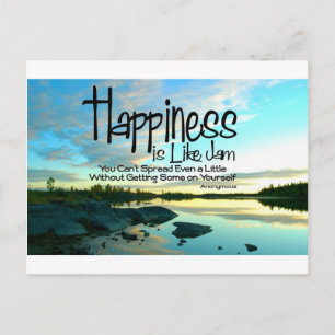 Carte Postale Quote de bonheur inspirant