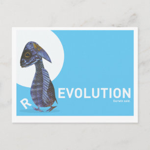 Carte postale (R)ÉVOLUTION,DARWIN A DIT