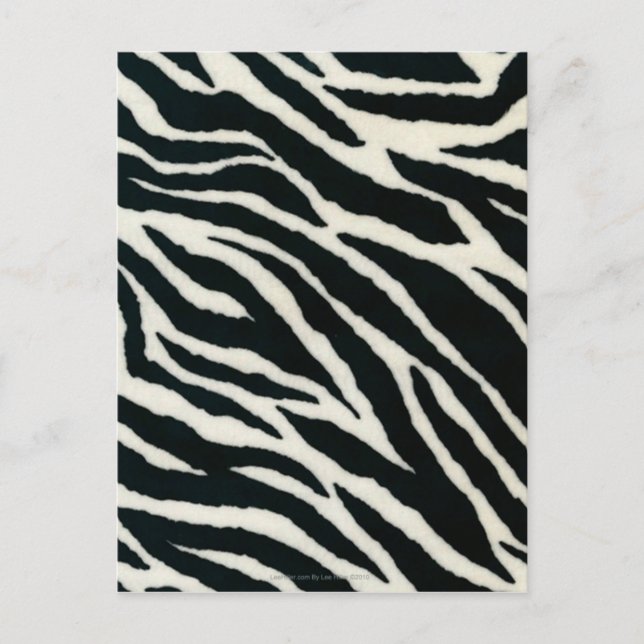 Carte Postale RAB Rockabilly Zebra Imprimer noir et blanc (Devant)