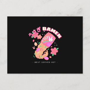 Carte Postale Rabbit Ramen - Meilleur Plaisir Hot