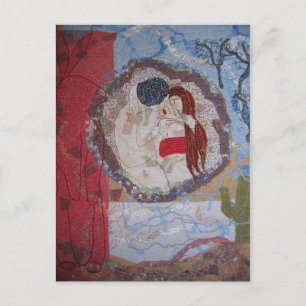 Carte postale Rabbit rouge