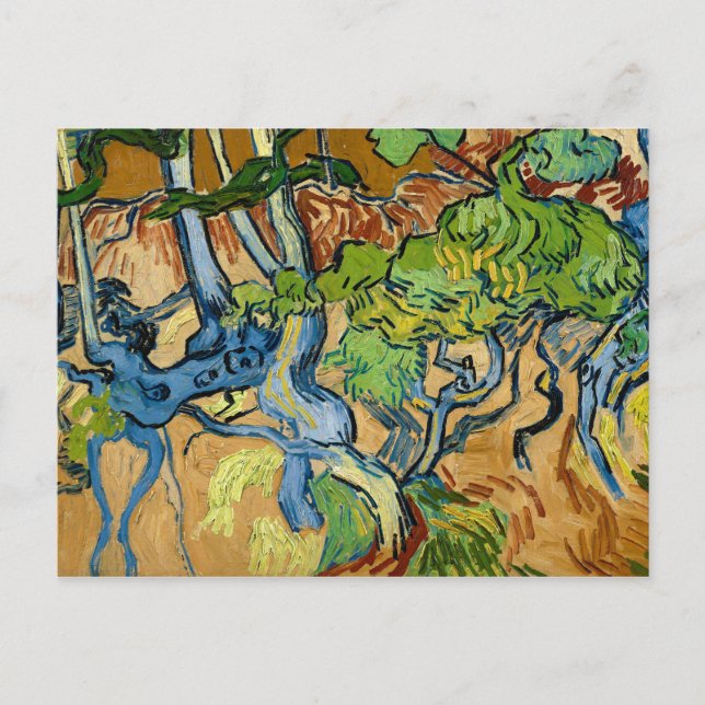 Carte Postale Racines d'arbres par Vincent van Gogh (juillet 189 (Devant)