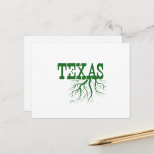 Carte Postale Racines de l'arbre vert à racines texanes