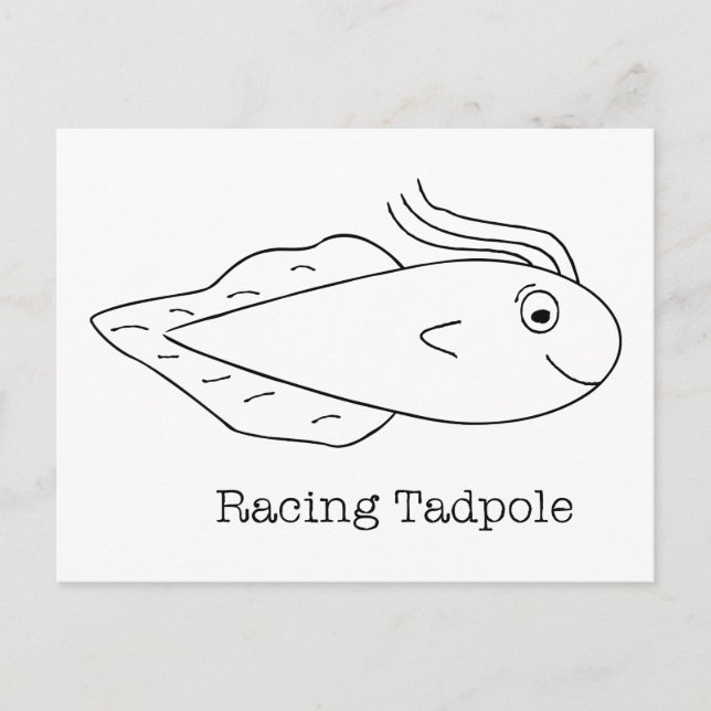 Carte Postale Racing Tadpole (Devant)