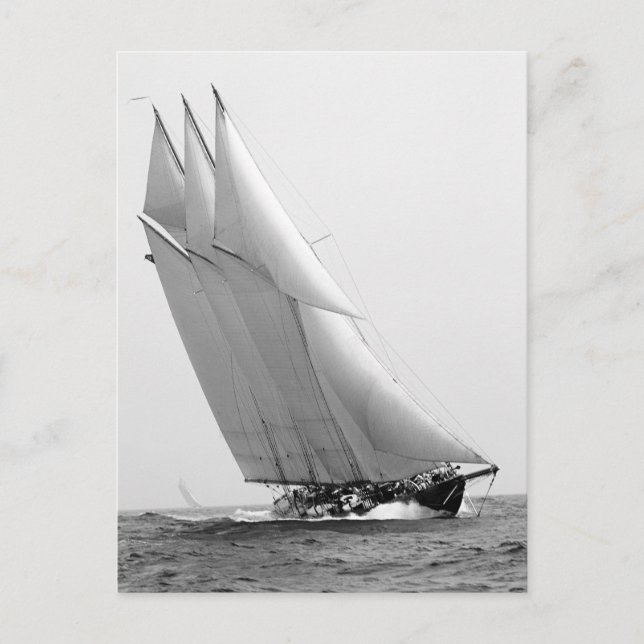 Carte Postale Racing Yacht Atlantic, 1904 (Devant)