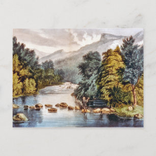 Carte Postale Racquet River--Adirondacks Postcard