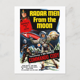 Carte Postale Radar Men from the Moon (1952)