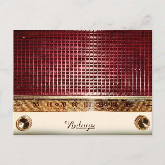 Carte Postale Radio rétro (Devant)