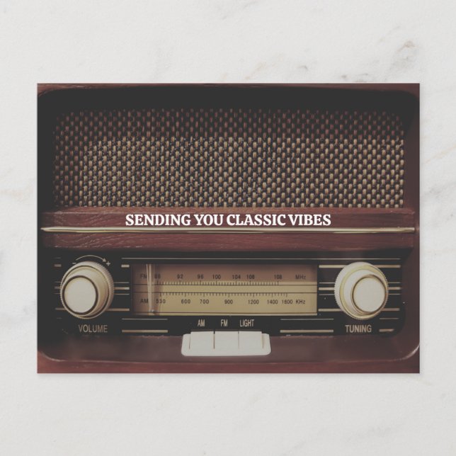 Carte Postale Radio vintage (Devant)