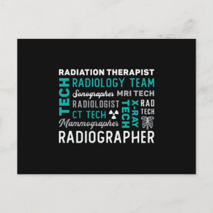 Carte Postale Radiologie Technicien Radiothérapie Xray Tech