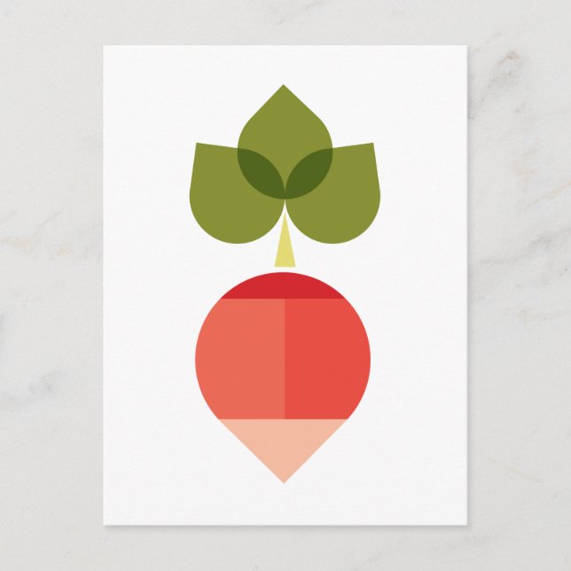 Carte Postale Radis (Devant)